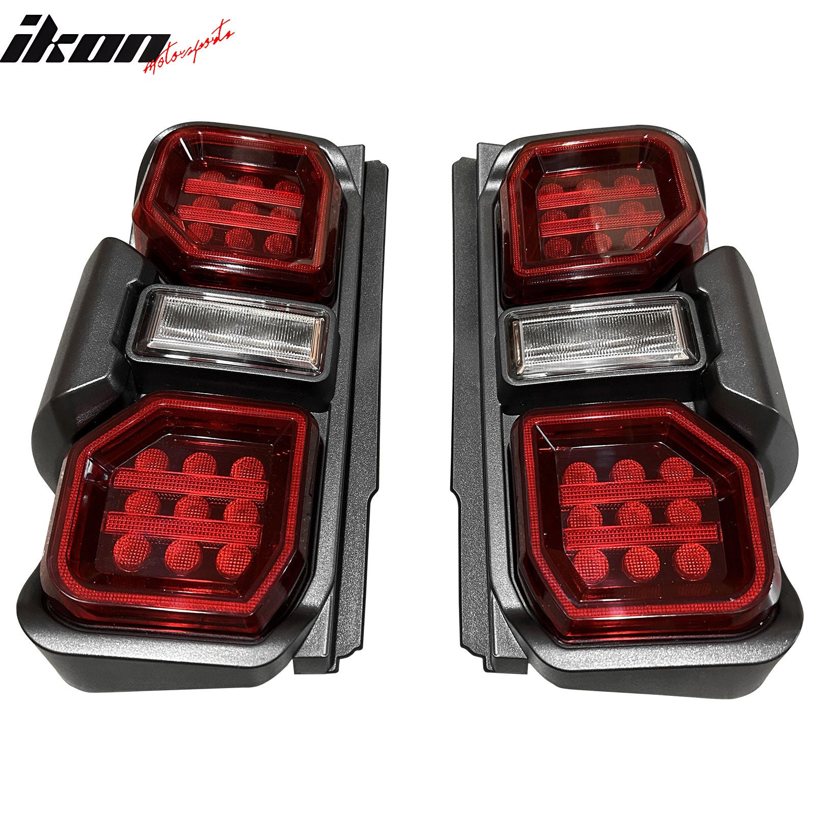 Fits 21-24 Ford Bronco 2/4 Door Red LED Tail Lights Rear Lamps Assembly Pair