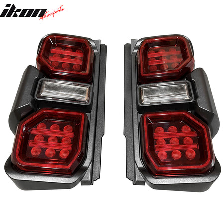 Fits 21-24 Ford Bronco 2/4 Door Red LED Tail Lights Rear Lamps Assembly Pair