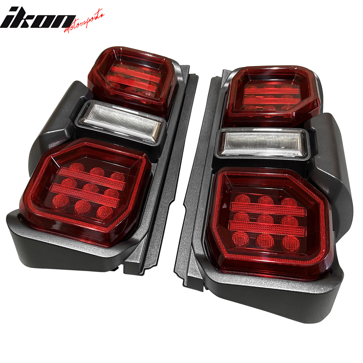 Fits 21-24 Ford Bronco 2/4 Door Red LED Tail Lights Rear Lamps Assembly Pair