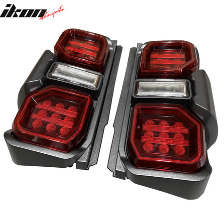 Fits 21-24 Ford Bronco 2/4 Door Red LED Tail Lights Rear Lamps Assembly Pair