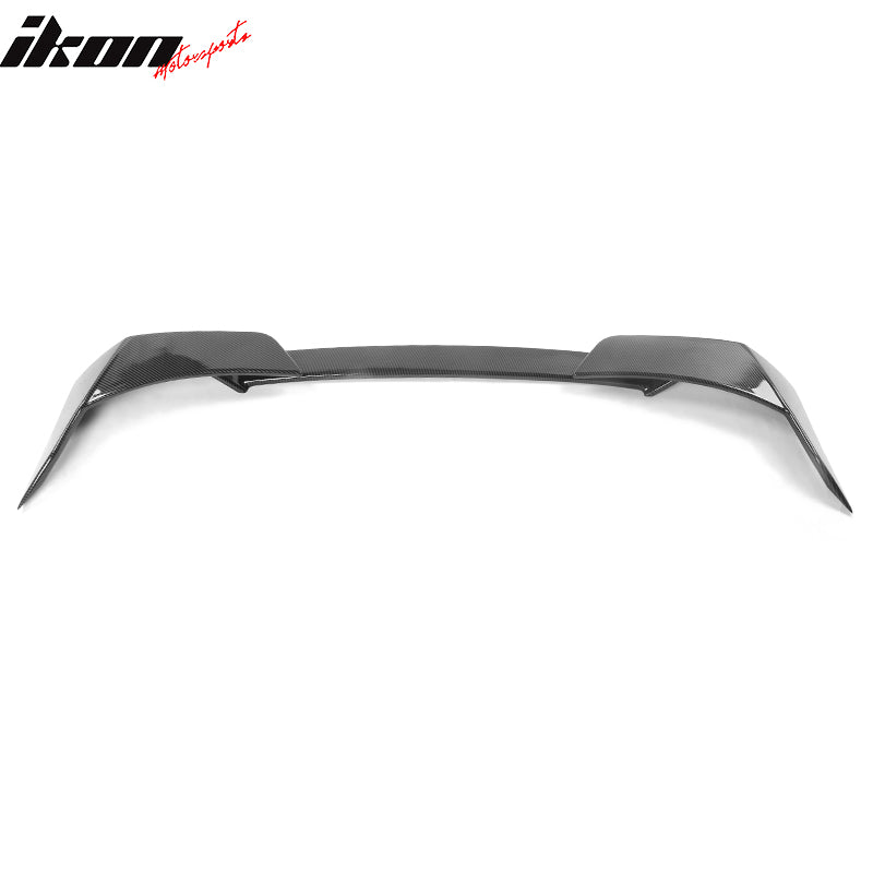 Fits 21-25 Ford Mustang Mach-E 3PCS Rear Trunk Spoiler ABS Carbon Fiber Print