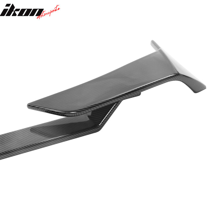 Fits 21-25 Ford Mustang Mach-E 3PCS Rear Trunk Spoiler ABS Carbon Fiber Print