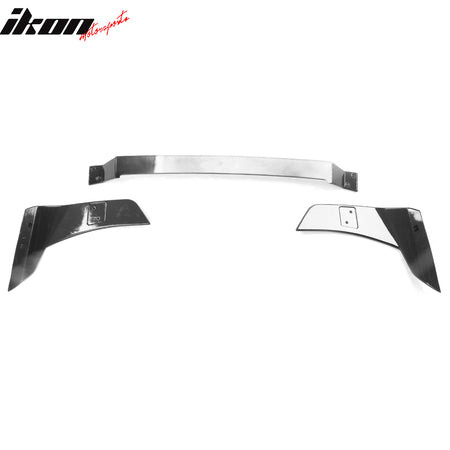 Fits 21-25 Ford Mustang Mach-E 3PCS Rear Trunk Spoiler ABS Carbon Fiber Print