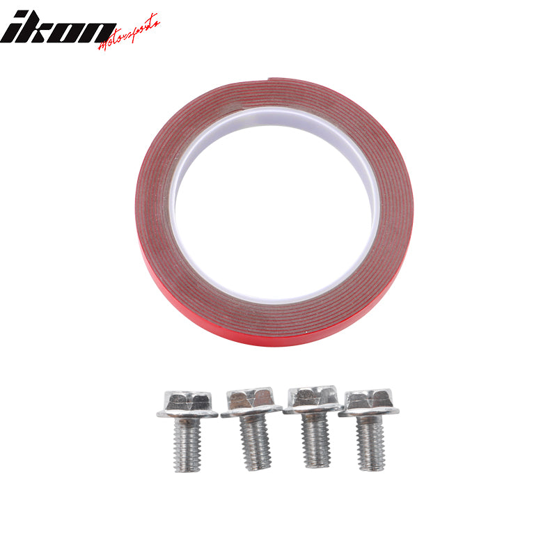 For 21-25 Ford Mustang Mach-E 4-Door Gloss Black MID Rear Trunk Spoiler ABS 3PCS