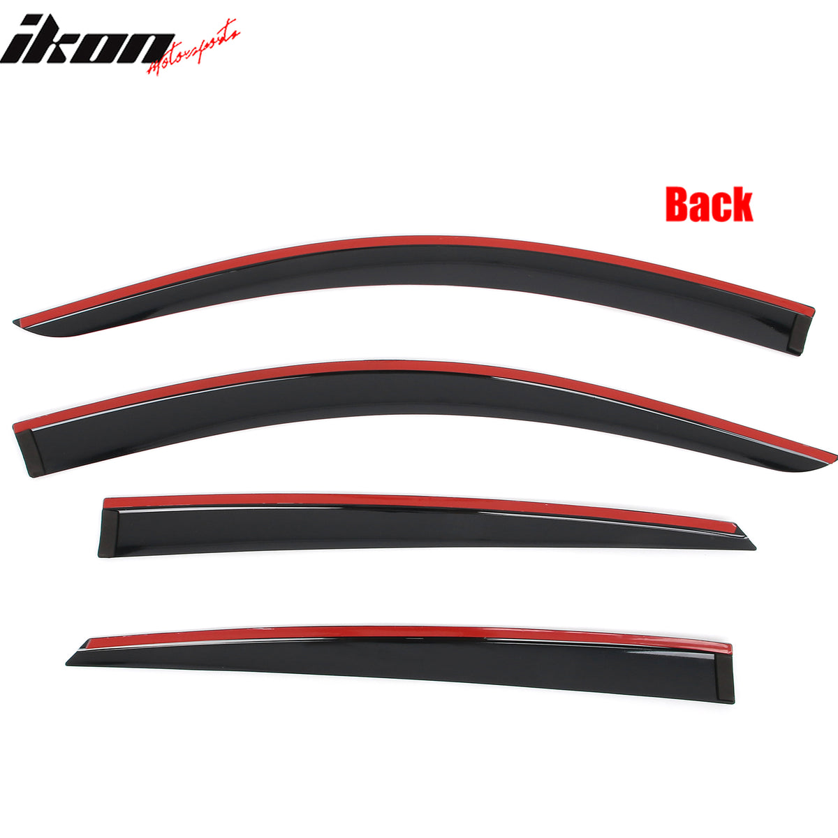 Fits 21-26 Ford Mustang Mach-E Low Profile Style Tape on Window Visors Sun Vent