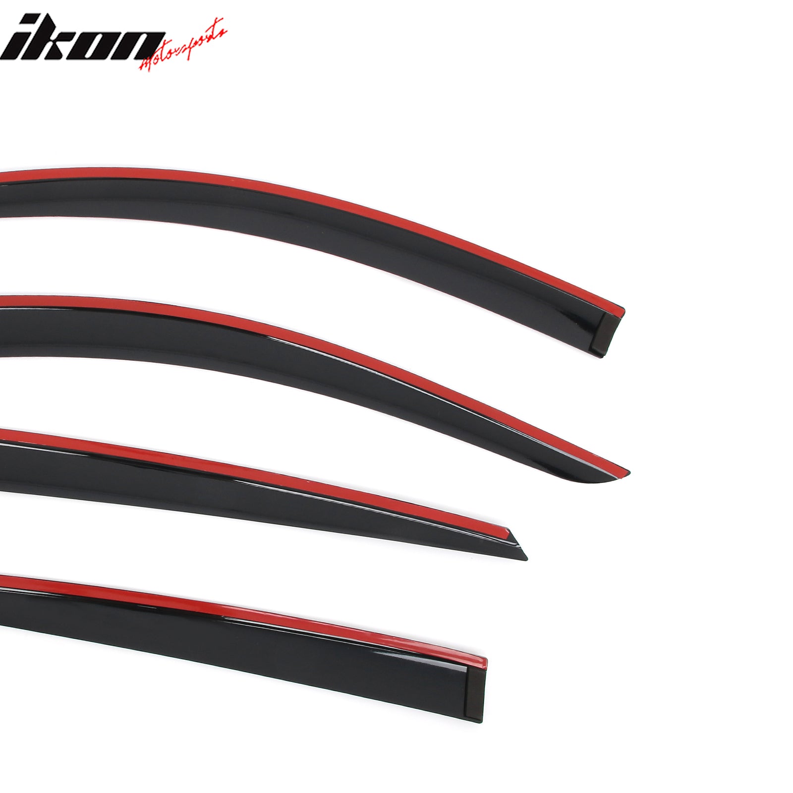 Fits 21-26 Ford Mustang Mach-E Low Profile Style Tape on Window Visors Sun Vent