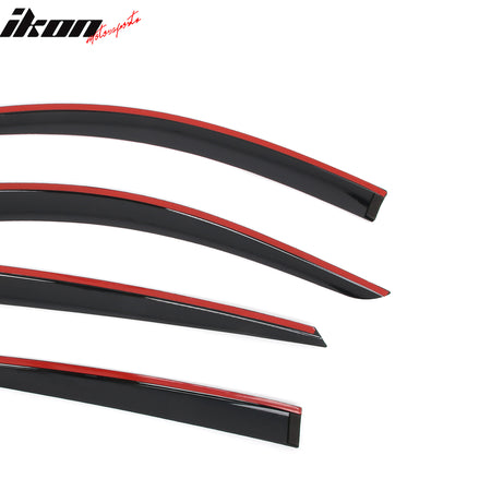 Fits 21-26 Ford Mustang Mach-E Low Profile Style Tape on Window Visors Sun Vent