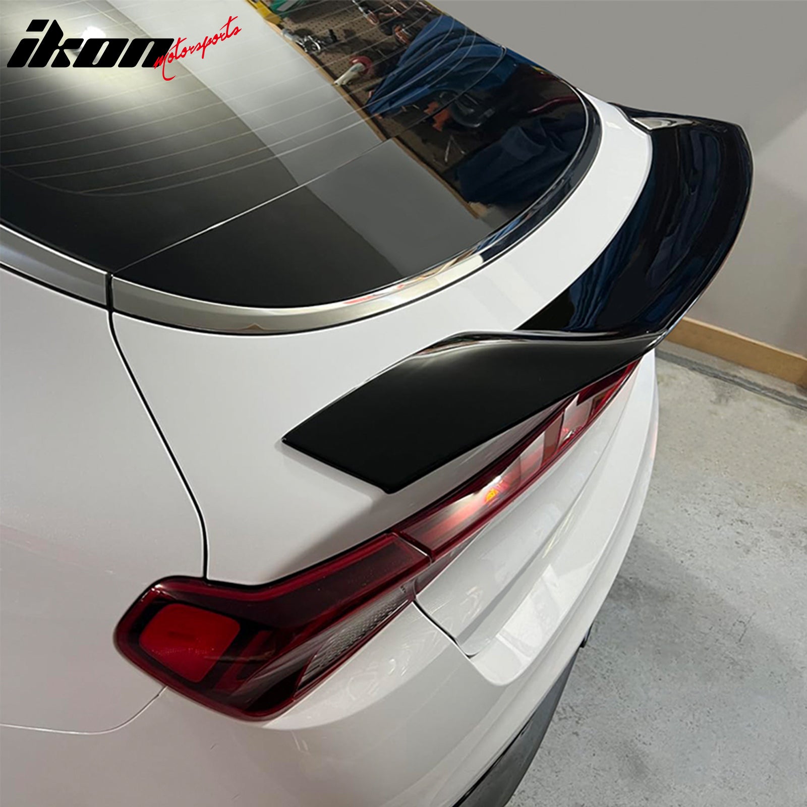 Fits 21-24 Kia K5 Trunk Spoiler R Style ABS Rear Wing Gloss Black
