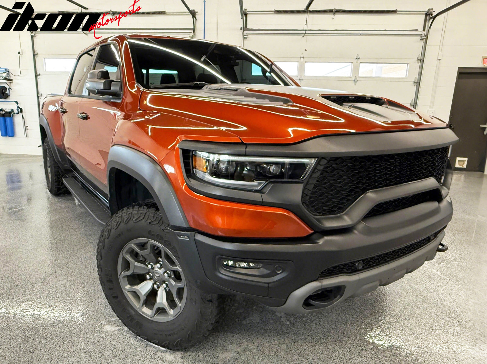 Fits 21-24 Ram 1500 TRX OE Style Front Grille Matte Black ABS W/O Camera Hole