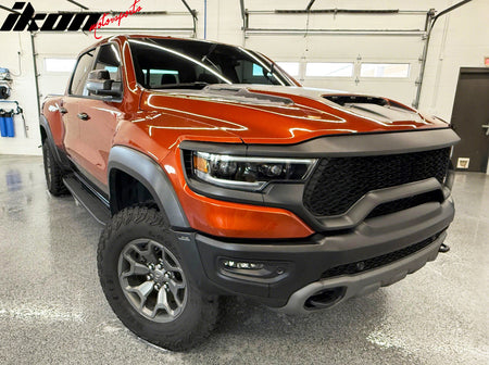 Fits 21-24 Ram 1500 TRX OE Style Front Grille Matte Black ABS W/O Camera Hole