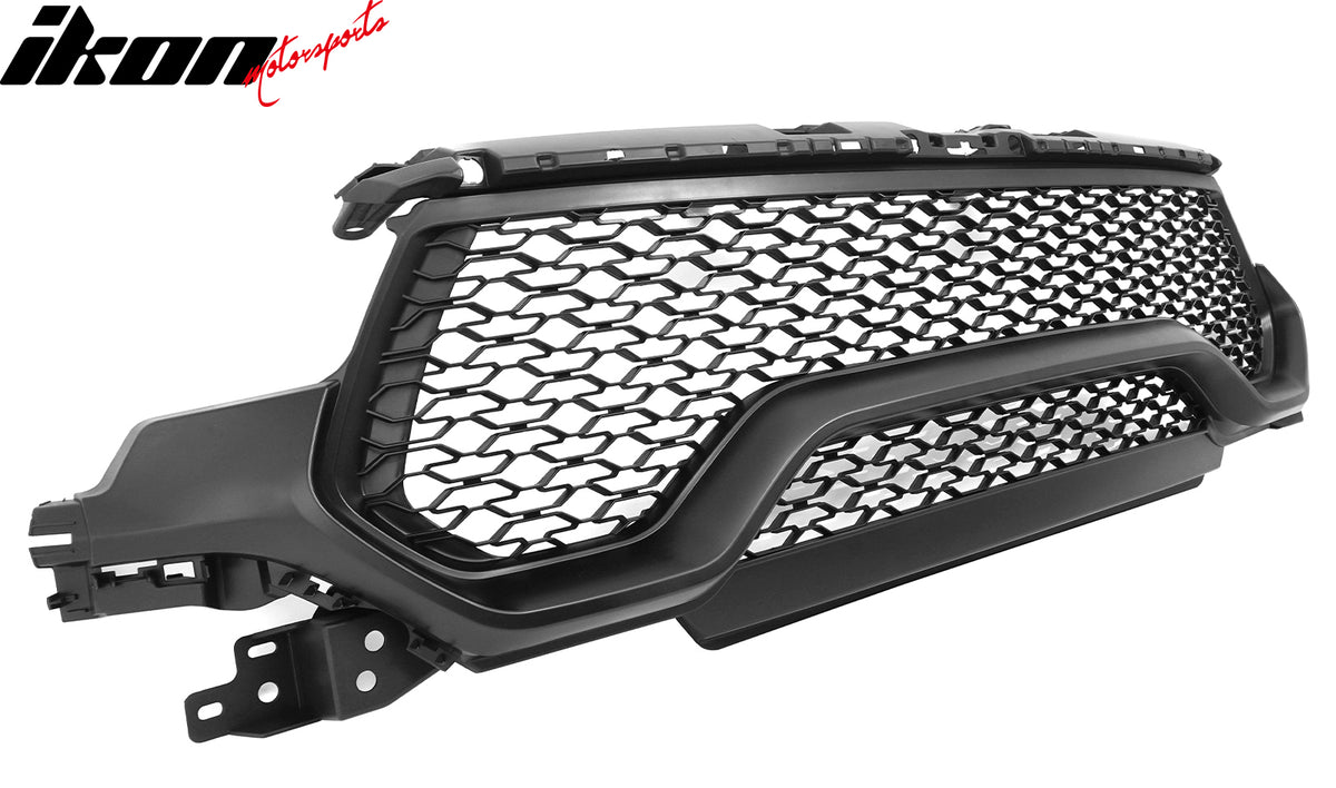 Fits 21-24 Ram 1500 TRX OE Style Front Grille Matte Black ABS W/O Camera Hole