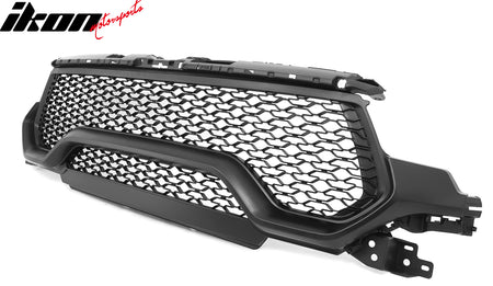 Fits 21-24 Ram 1500 TRX OE Style Front Grille Matte Black ABS W/O Camera Hole