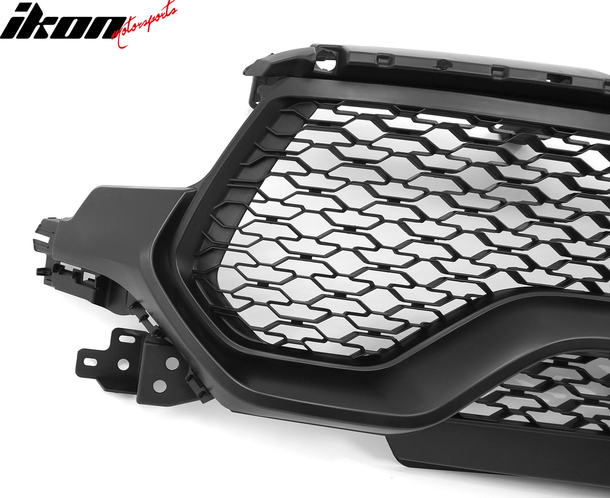 Fits 21-24 Ram 1500 TRX OE Style Front Grille Matte Black ABS W/O Camera Hole