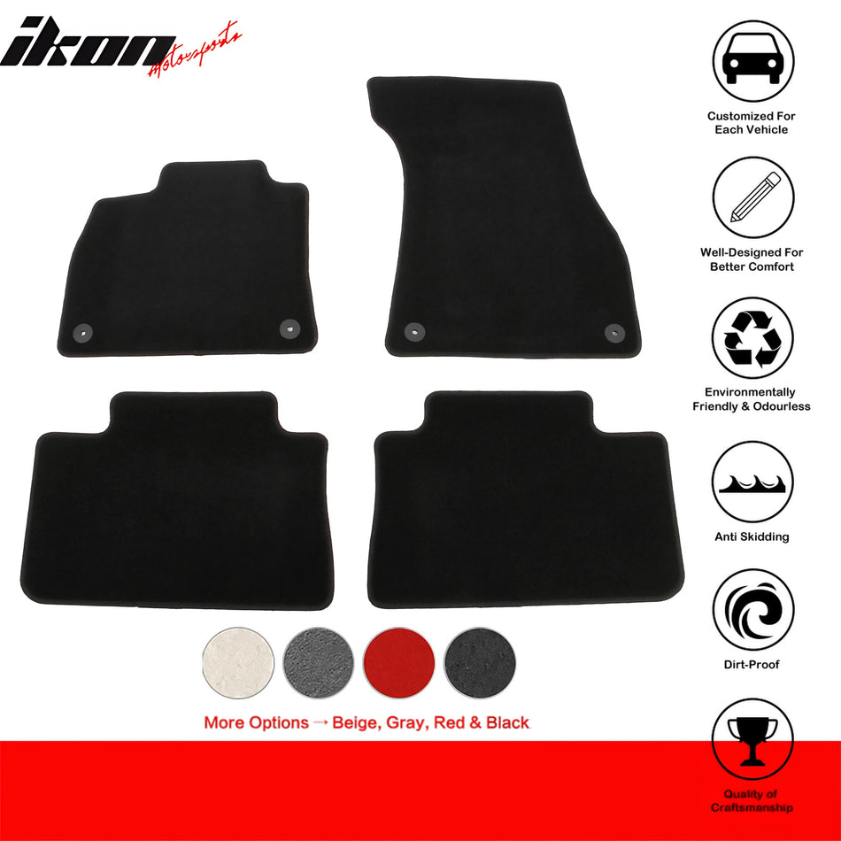 2021-2025 Audi SQ8 Q8 e-tron Sportback OE Style Black Floor Mats Nylon