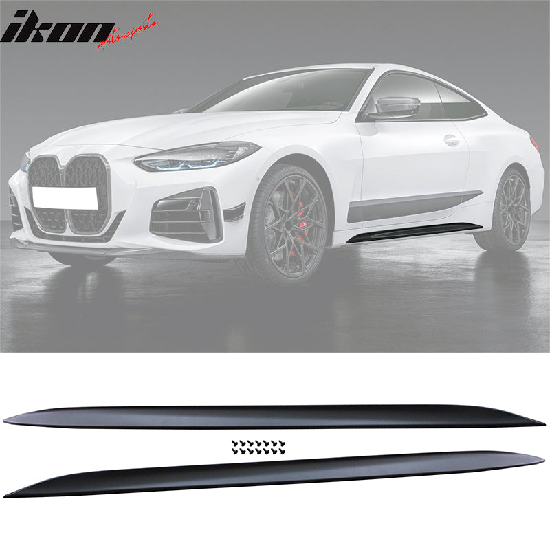 Fits 21-25 BMW G22 G23 M-Performance Front Rear Bumper Lip Side Skirts Unpainted