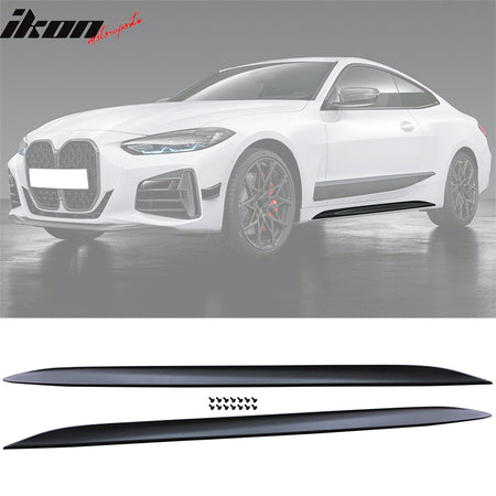 Fits 21-25 BMW G22 G23 M-Performance Front Rear Bumper Lip Side Skirts Unpainted