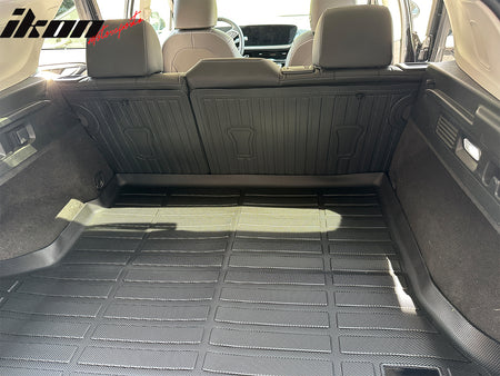 IKON MOTORSPORTS 3D TPE Backrest Mats, Compatible with 2021-2025 Buick Envision, All Weather Rear Seat Back Mat Cover Protector, Black