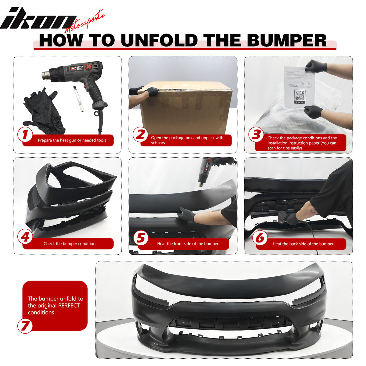 Fits 21-25 Dodge Durango Hellcat Style Front & Rear Bumper Cover W/V2 Diffuser