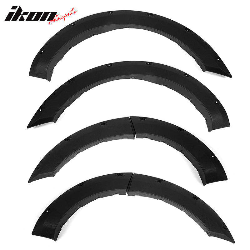 Fits 21-26 Ford Bronco Sport Pocket Style Fender Flares Black Textured PP 6PC