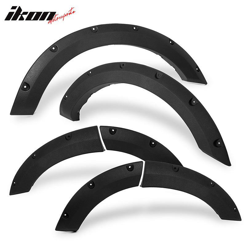 Fits 21-26 Ford Bronco Sport Pocket Style Fender Flares Black Textured PP 6PC