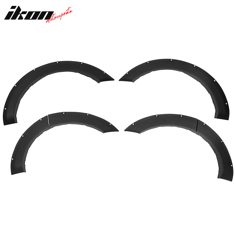 Fits 21-26 Ford Bronco Sport Pocket Style Fender Flares Black Textured PP 6PC