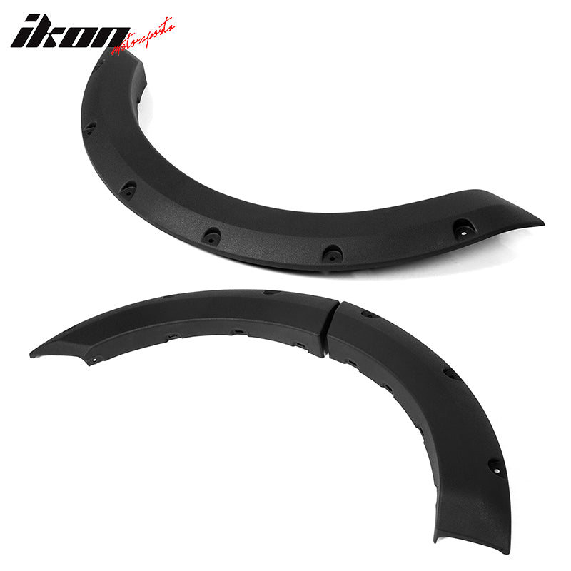Fits 21-26 Ford Bronco Sport Pocket Style Fender Flares Black Textured PP 6PC