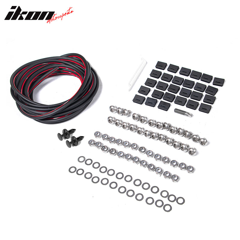 Fits 21-26 Ford Bronco Sport Pocket Style Fender Flares Black Textured PP 6PC