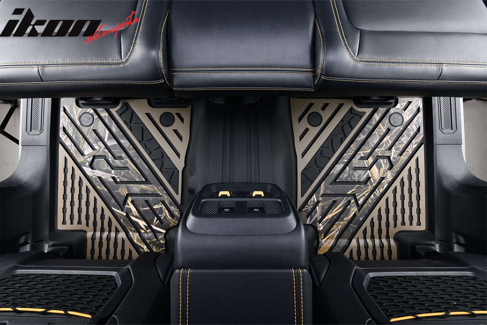 Fits 21-26 Ford Bronco 4DR TPE Floor Mats All Weather Liners Black w/ Camouflage