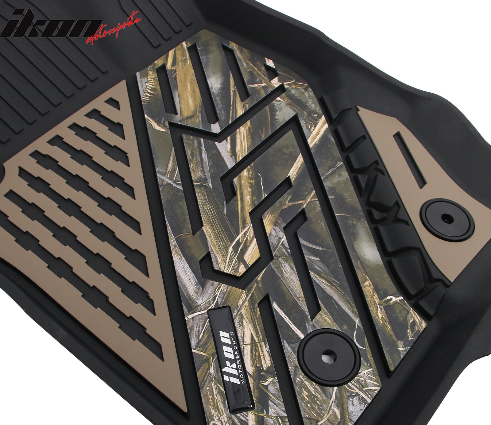 Fits 21-25 Ford Bronco 4DR TPE Floor Mats All Weather Liners Black w/ Camouflage