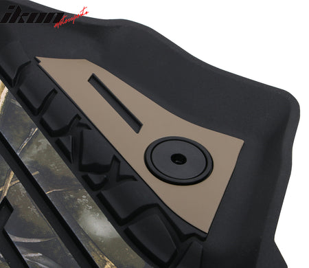 Fits 21-25 Ford Bronco 4DR TPE Floor Mats All Weather Liners Black w/ Camouflage