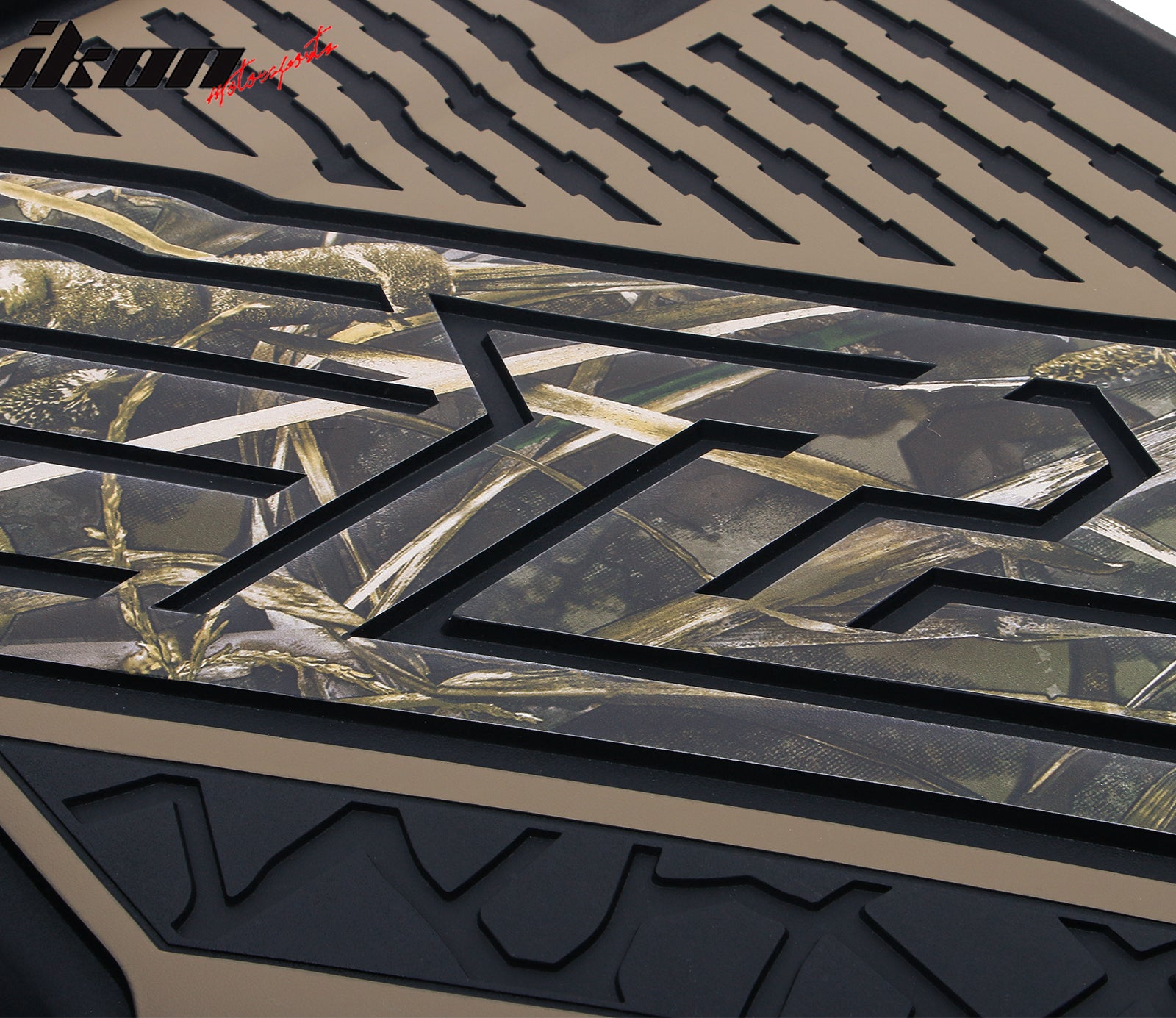 Fits 21-25 Ford Bronco 4DR TPE Floor Mats All Weather Liners Black w/ Camouflage