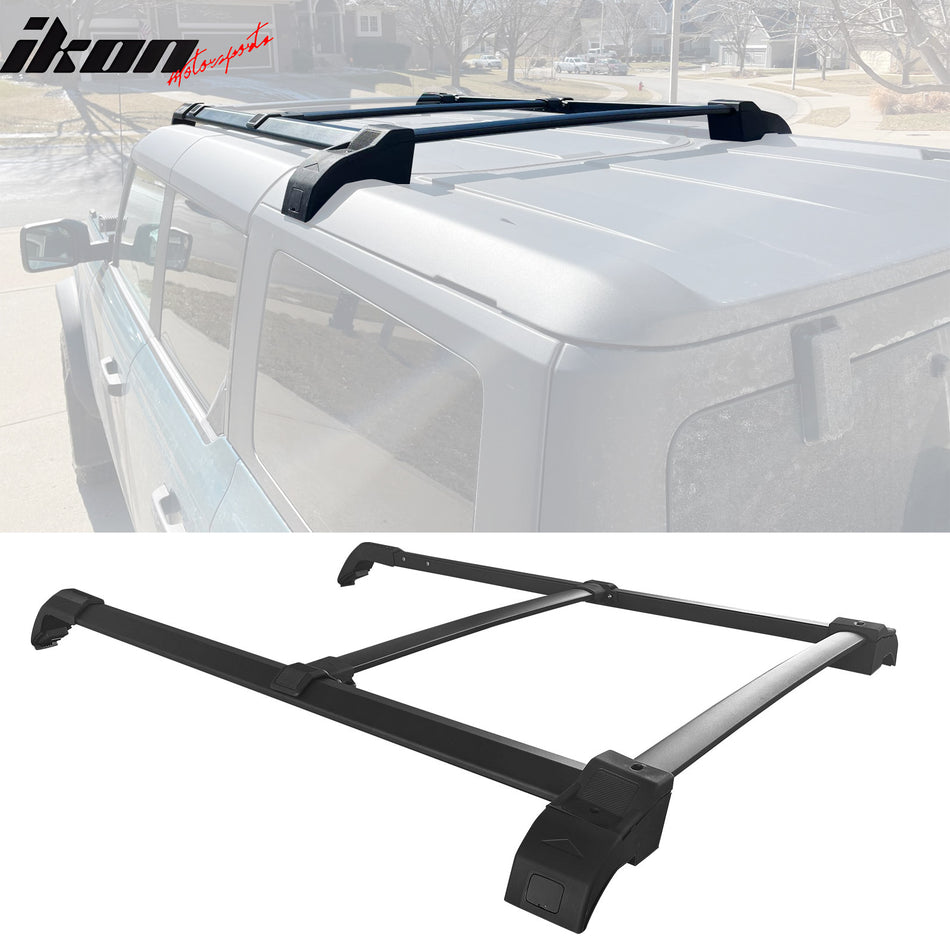 2021-2025 Ford Bronco Top Roof Rack Rails Cross Bars Aluminum