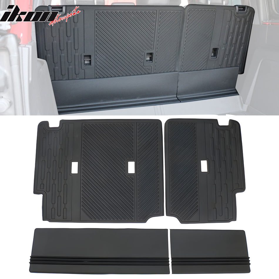 2021-2026 Ford Bronco 4Dr Black TPE Rear Seat Protector Backrest Cover