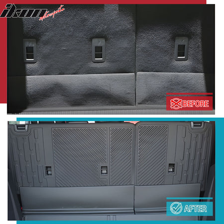 Fits 21-26 Ford Bronco 4-Door Rear Seat Protector Backrest Cover Mat Black TPE