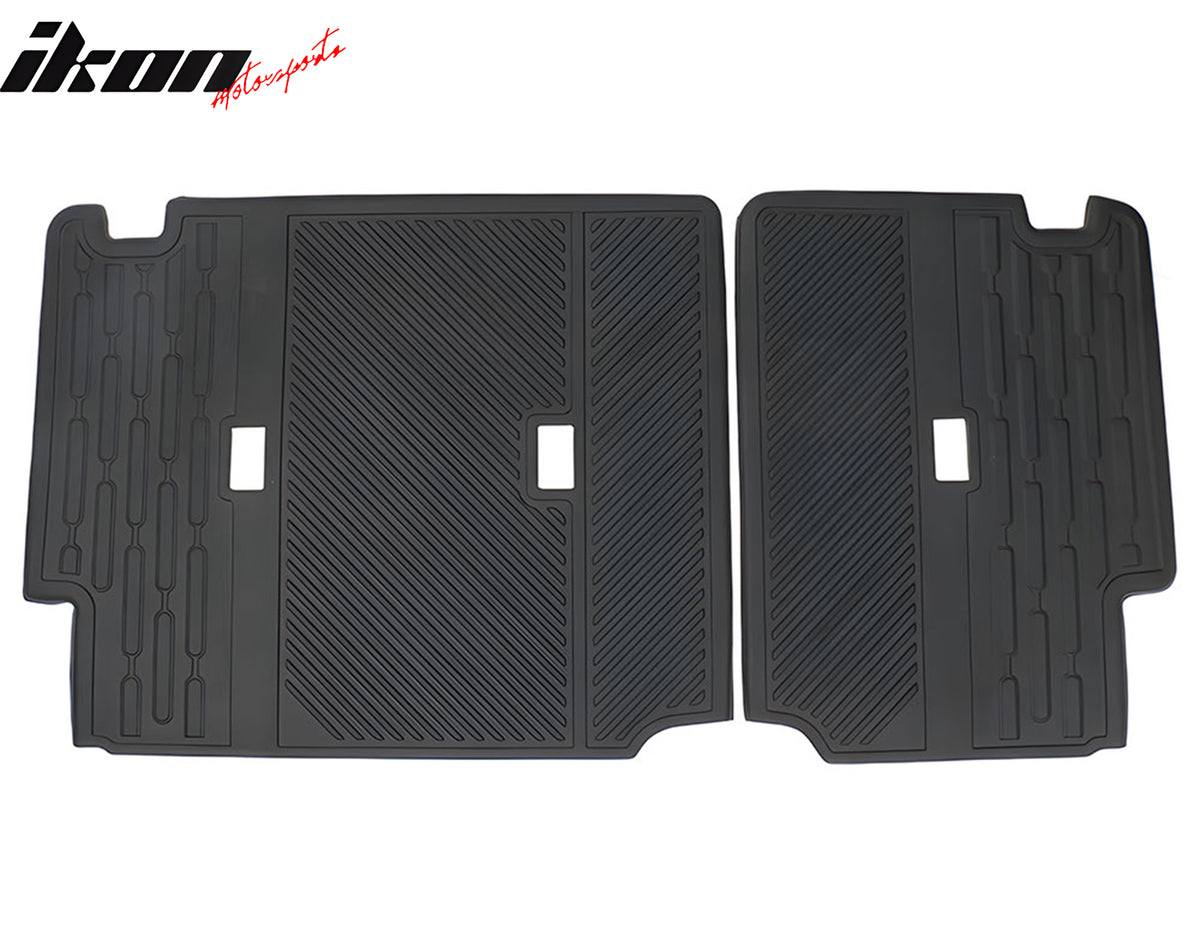 Fits 21-26 Ford Bronco 4-Door Rear Seat Protector Backrest Cover Mat Black TPE