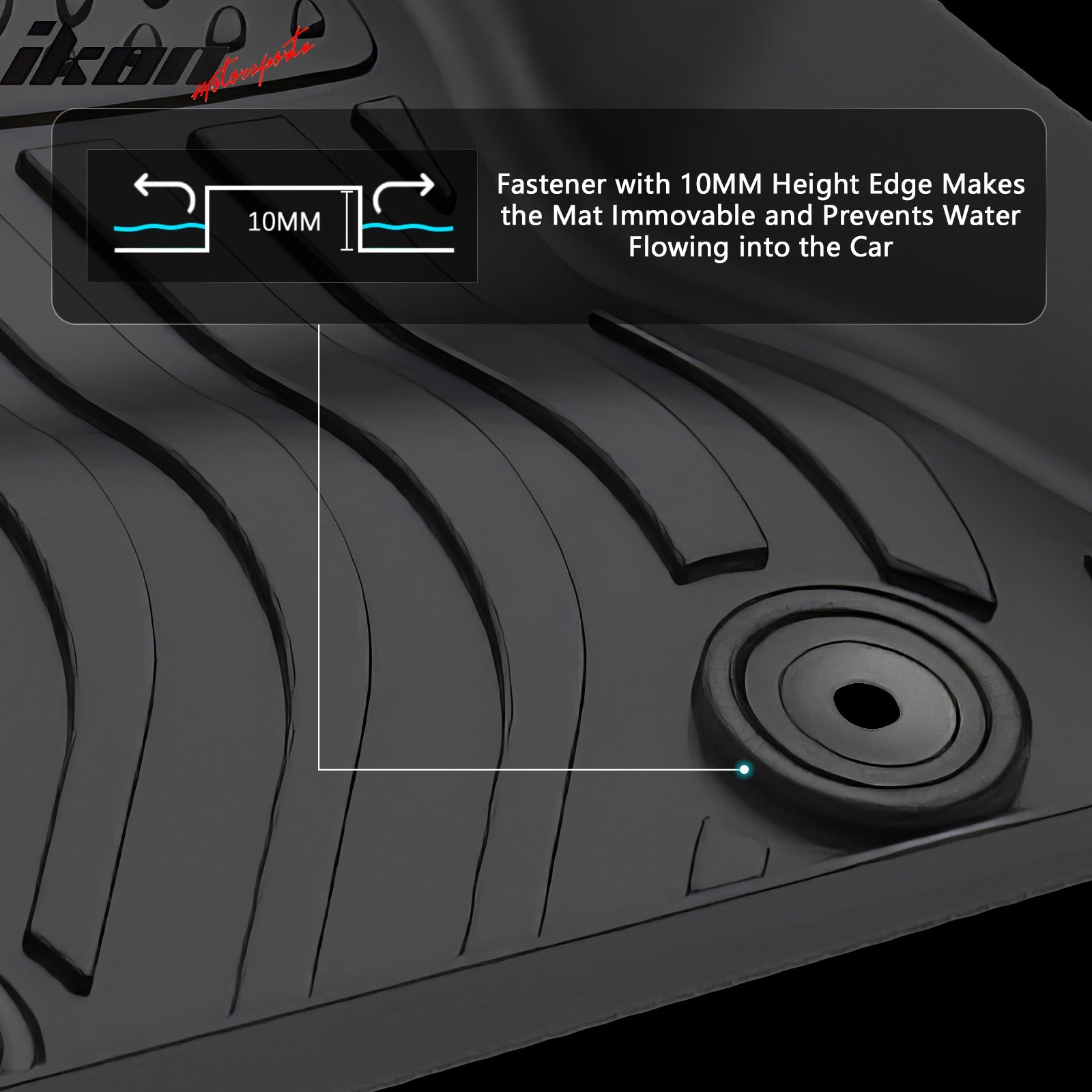 Fits 21-25 Land Rover Range Rover Velar Floor Mats TPE All Weather 3D Carpets