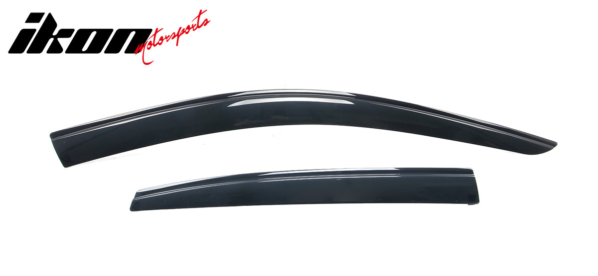 Fits 21-25 Acura TLX Low Profile Style Tape-On Window Visors Sun Rain Deflectors