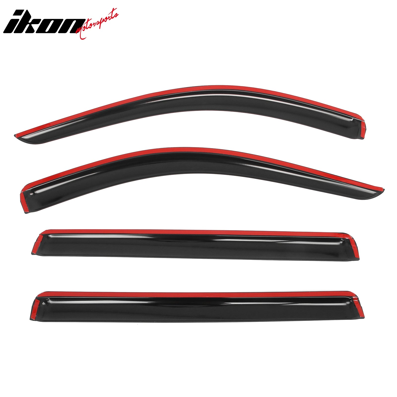 2021 - 2025 Chevrolet Suburban & GMC Yukon XL 4PCS Tape on Window VisorsIkon Motorsports