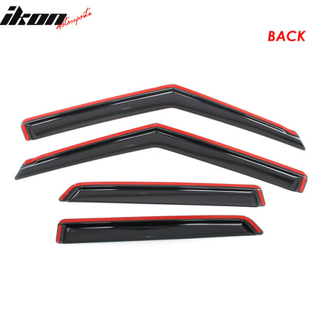 Fits 21-25 Chevy Trailblazer Window Visors Vent Rain Sun Guard Deflector Tape-On