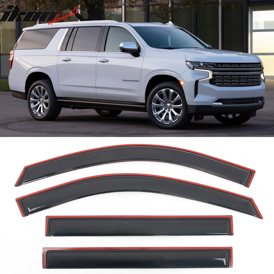 2021-2025 Chevy Suburban/GMC Yukon XL In-Channel Window Visors Guard