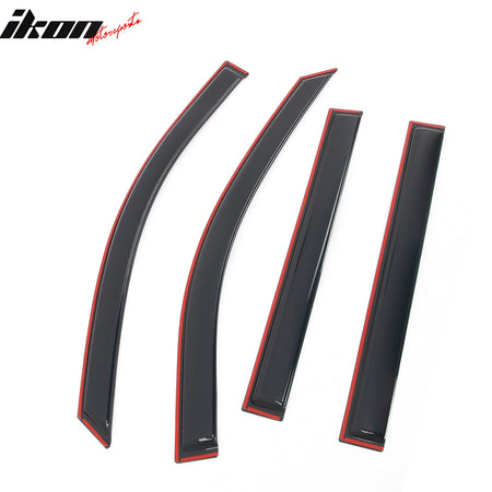 Fits 21-25 Chevy Suburban/GMC Yukon XL In-Channel Window Visors Rain Deflectors