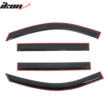 Fits 21-25 Chevy Suburban/GMC Yukon XL In-Channel Window Visors Rain Deflectors