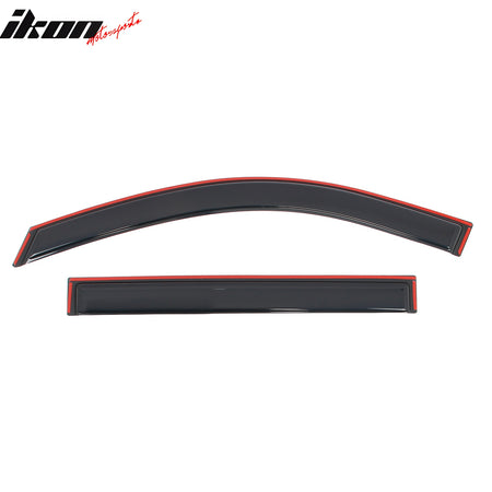 Fits 21-25 Chevy Suburban/GMC Yukon XL In-Channel Window Visors Rain Deflectors