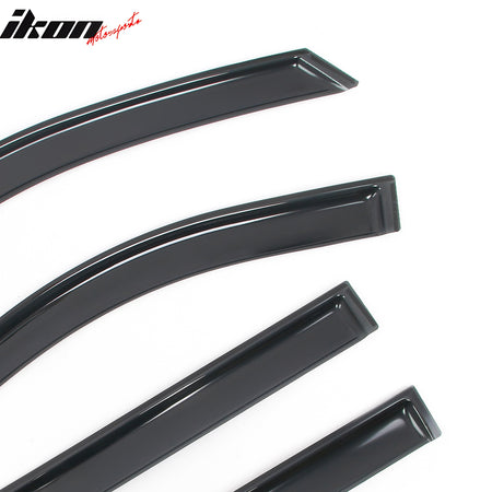 Fits 21-25 Chevy Suburban/GMC Yukon XL In-Channel Window Visors Rain Deflectors