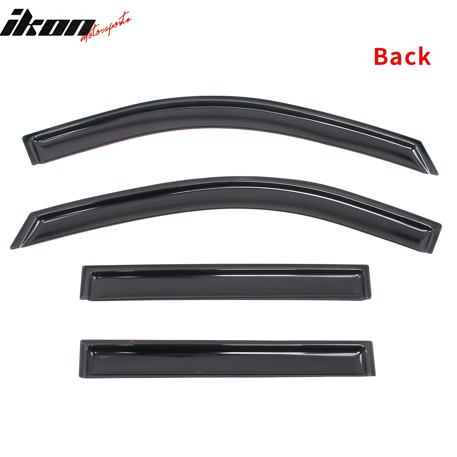 Fits 21-25 Chevy Tahoe GMC Yukon Window Visors Vent Guards Deflectors In-Channel