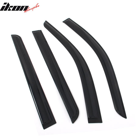 2021 - 2025 Chevy Tahoe & GMC Yukon 4PCS Tape on Window Visors GuardsIkon Motorsports