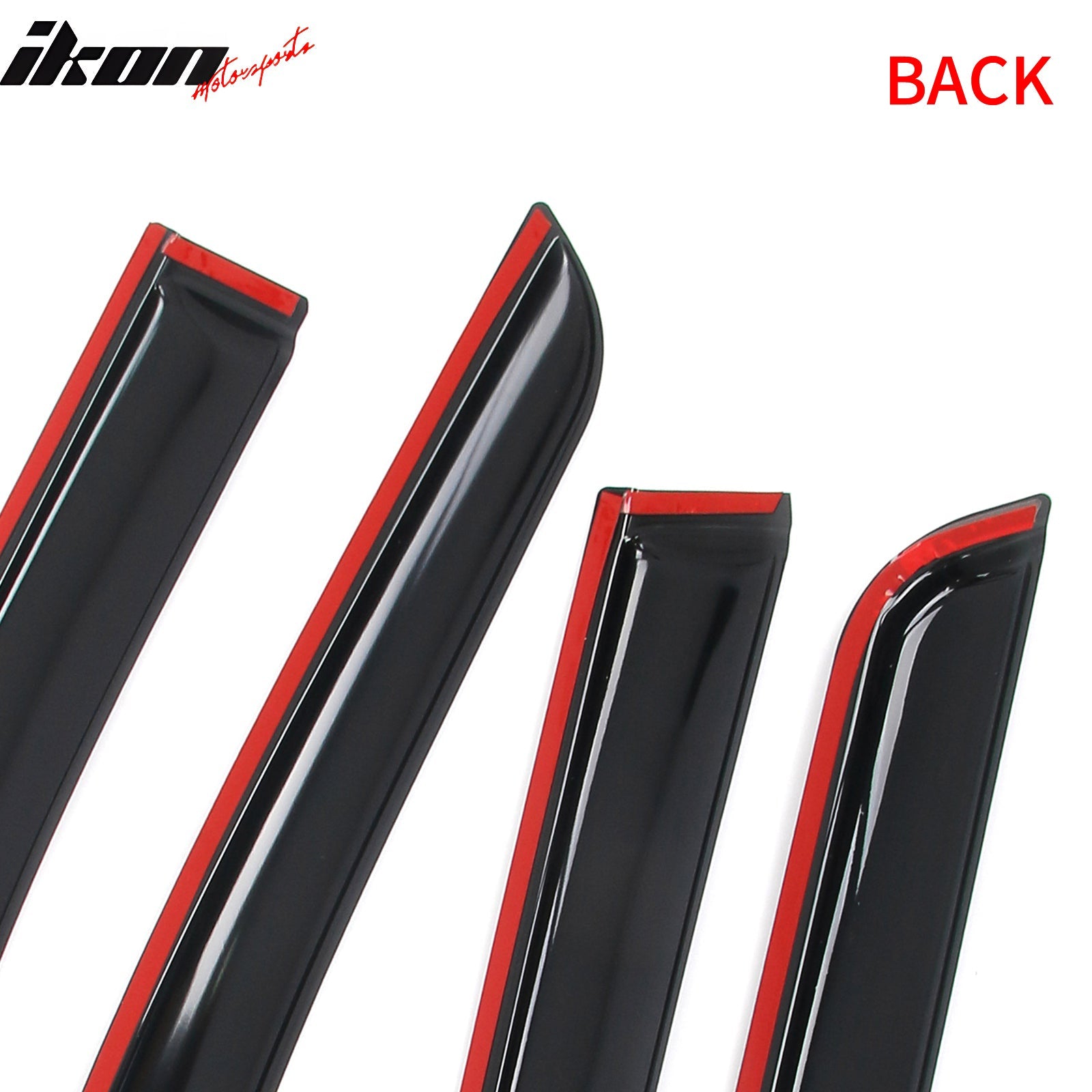 2021 - 2025 Chevy Tahoe & GMC Yukon 4PCS Tape on Window Visors GuardsIkon Motorsports