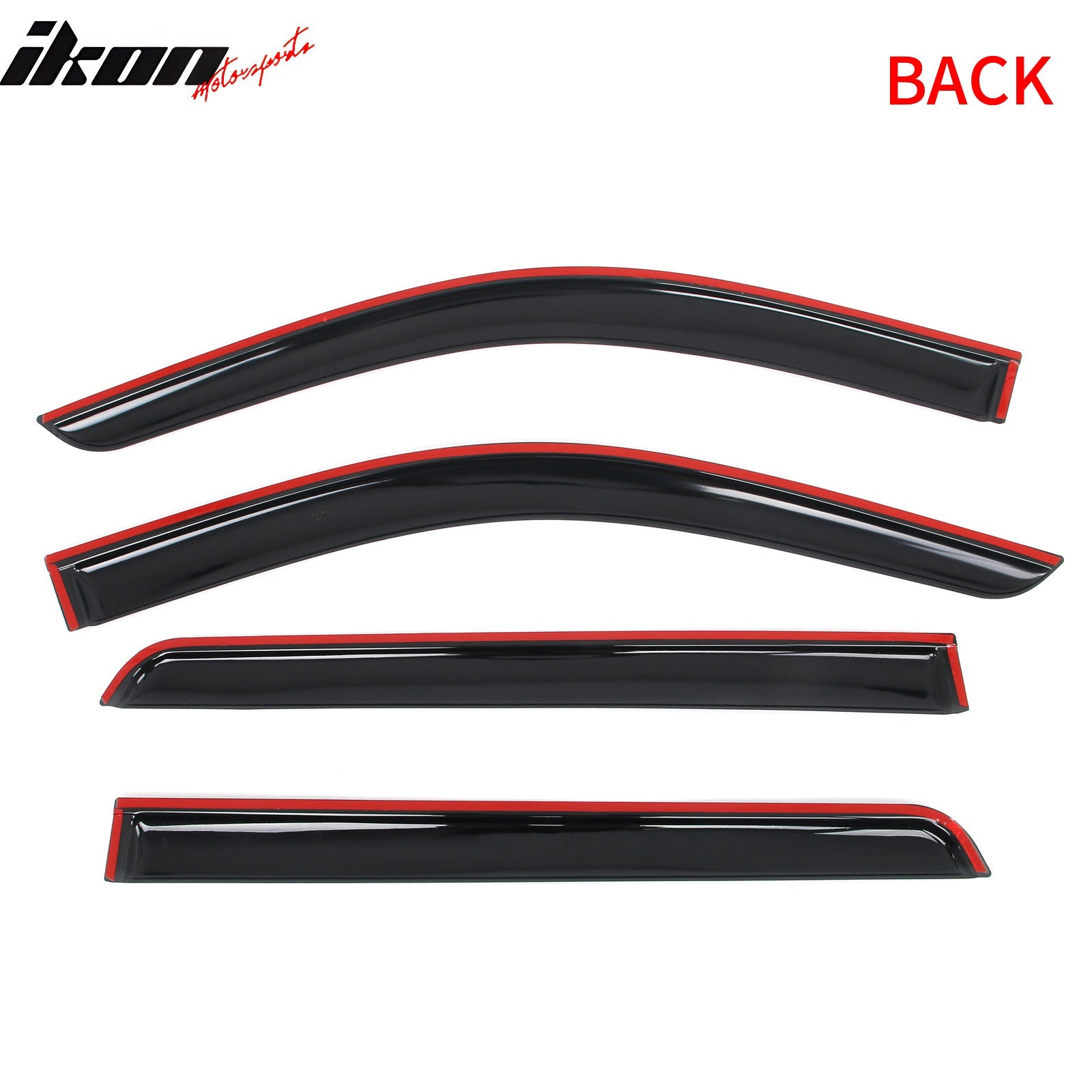 2021 - 2025 Chevy Tahoe & GMC Yukon 4PCS Tape on Window Visors GuardsIkon Motorsports