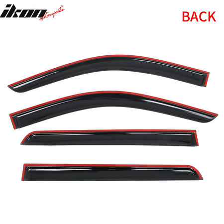 2021 - 2025 Chevy Tahoe & GMC Yukon 4PCS Tape on Window Visors GuardsIkon Motorsports