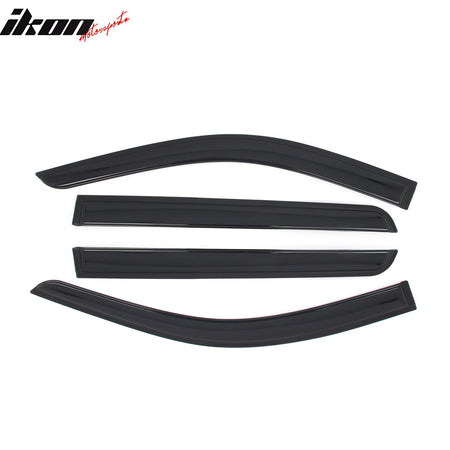 2021 - 2025 Chevy Tahoe & GMC Yukon 4PCS Tape on Window Visors GuardsIkon Motorsports